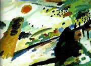 Wassily Kandinsky romantic landscape oil painting on canvas